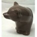 POOLE POTTERY MONEYBOX – BEAR CUB – SMALL 12.5cm SEPIA GLAZE 